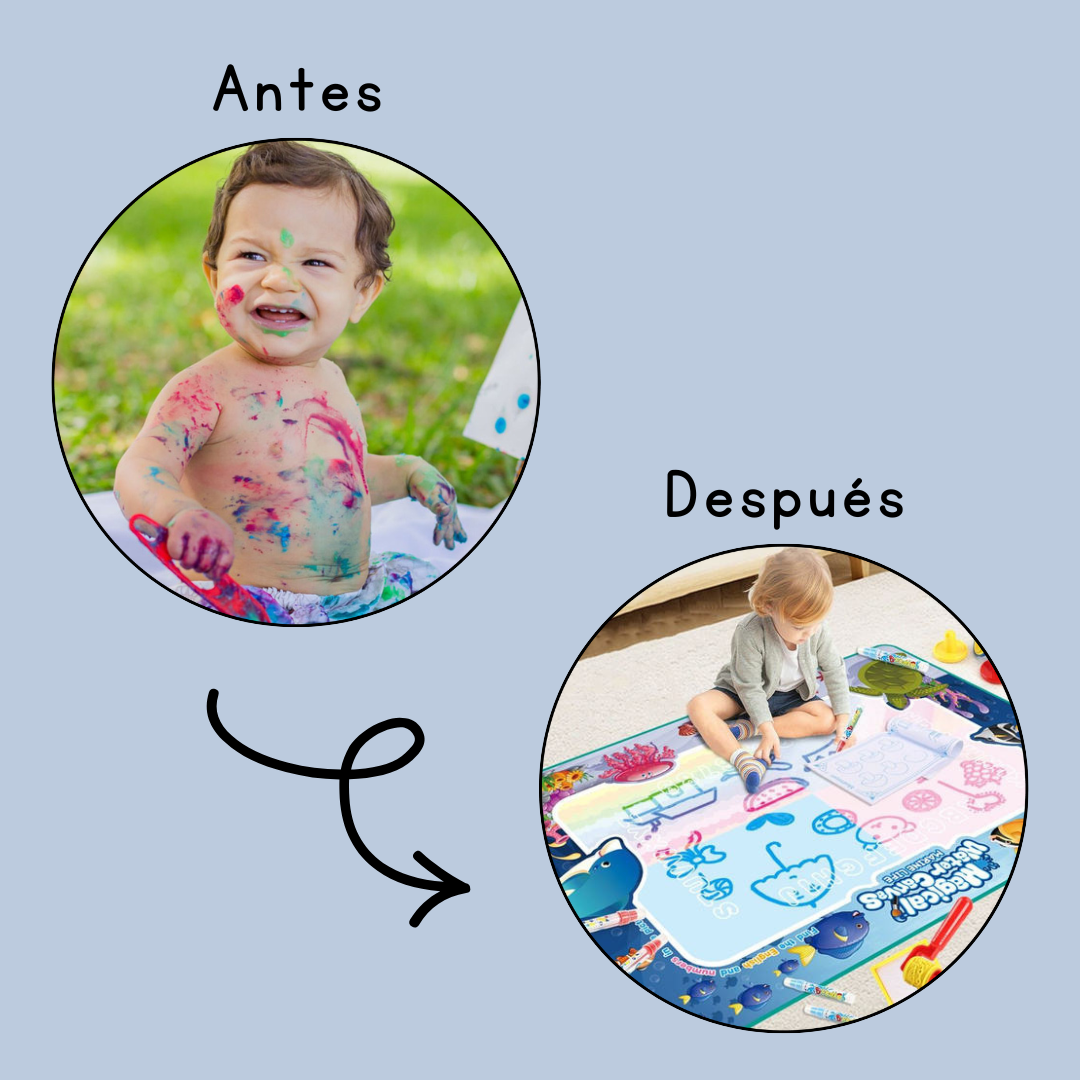 DoodleWater™ - Alfombra de Agua Reutilizable